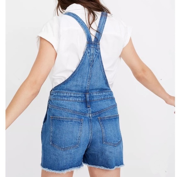 Madewell Adirondack Shortall Raw Hem Overalls - Picture 2 of 11